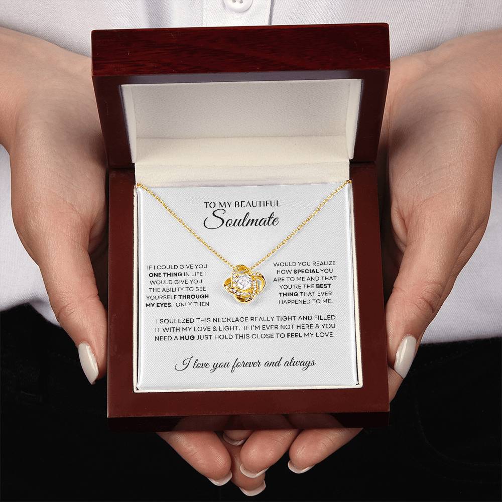 BEAUTIFUL SOULMATE LOVE KNOT NECKLACE