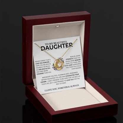 Gift For Daughter, "Never Forget That I Love You"