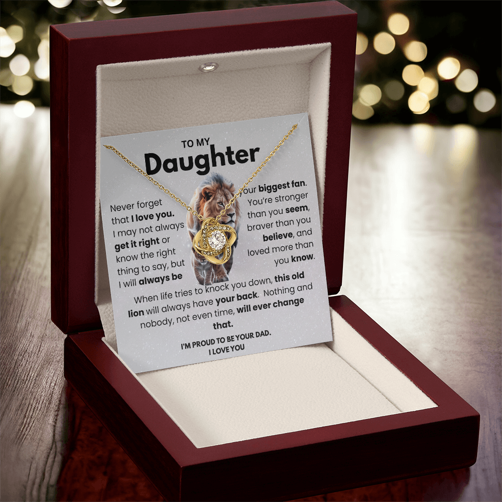 To My Daughter Necklace – Heartfelt Gift from Dad