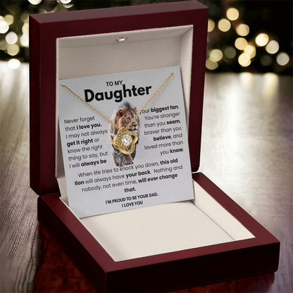 To My Daughter Necklace – Heartfelt Gift from Dad