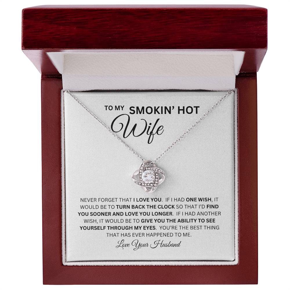 LOVE KNOT NECKLACE FOR YOUR SMOKIN HOT WIFE 🔥💕