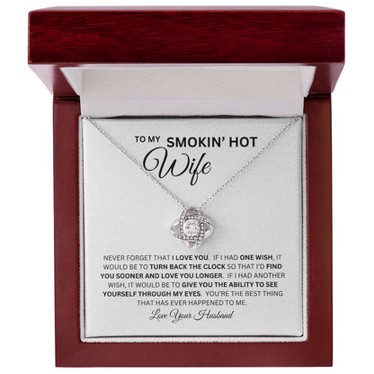 LOVE KNOT NECKLACE FOR YOUR SMOKIN HOT WIFE 🔥💕