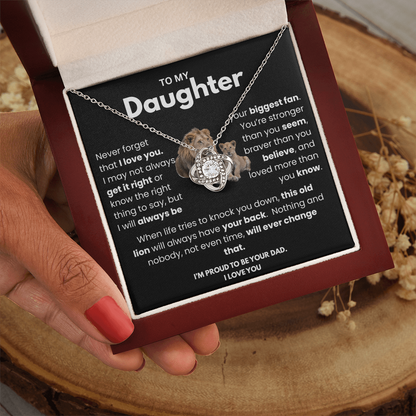 Meaningful Dad to Daughter Necklace – ‘This Old Lion Has Your Back'