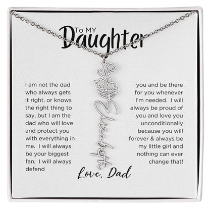 DAUGHTER'S BLOOM:  BIRTH FLOWER NECKLACE FROM DAD
