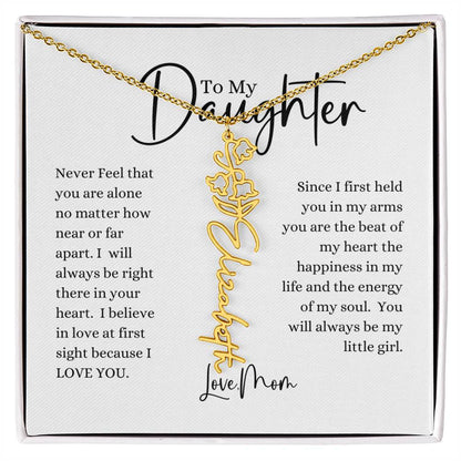 ELEGANCE IN BLOOM : SILVER OR GOLD BIRTH FLOWER NAME NECKLACE WITH PENDANT