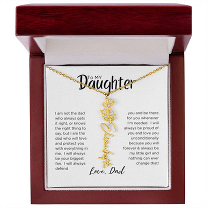 DAUGHTER'S BLOOM:  BIRTH FLOWER NECKLACE FROM DAD