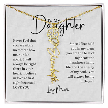 ELEGANCE IN BLOOM : SILVER OR GOLD BIRTH FLOWER NAME NECKLACE WITH PENDANT