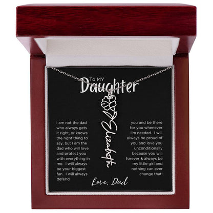 DAUGHTER'S BLOOM: BIRTH FLOWER NECKLACE FROM DAD