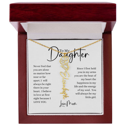 ELEGANCE IN BLOOM : SILVER OR GOLD BIRTH FLOWER NAME NECKLACE WITH PENDANT