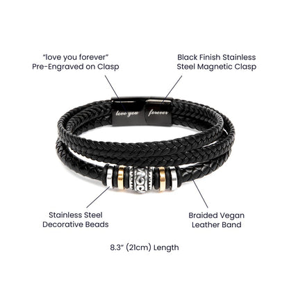 TO MY GRANDSON: UNBREAKABLE BOND BRACELET
