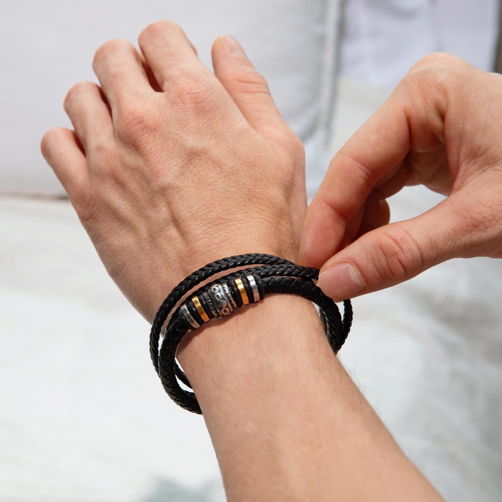 TO MY GRANDSON: UNBREAKABLE BOND BRACELET
