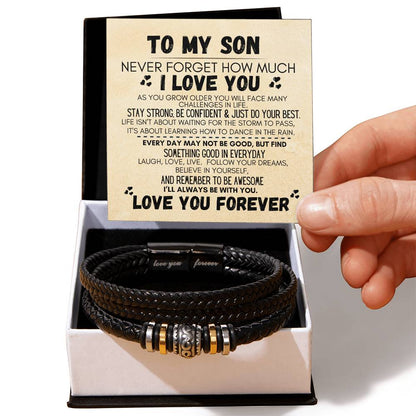 TO MY SON LOVE YOU FOREVER BRACELET
