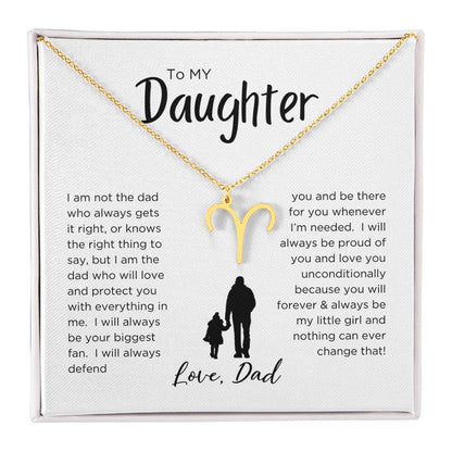 STARS ALIGN: ZODIAC NECKLACE GIFT FROM DAD TO DAUGHTER