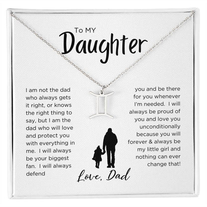 STARS ALIGN: ZODIAC NECKLACE GIFT FROM DAD TO DAUGHTER