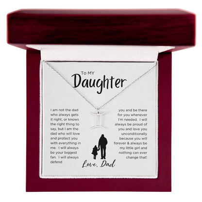 STARS ALIGN: ZODIAC NECKLACE GIFT FROM DAD TO DAUGHTER