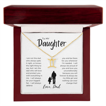 STARS ALIGN: ZODIAC NECKLACE GIFT FROM DAD TO DAUGHTER