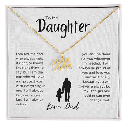 STARS ALIGN: ZODIAC NECKLACE GIFT FROM DAD TO DAUGHTER