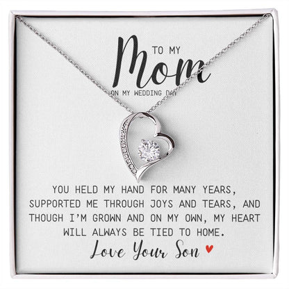 You Held My Hand For Many Years | Supported  Me | Forever Love Necklace | To Mom From Son