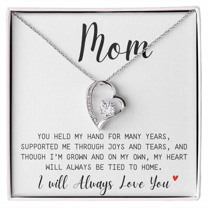 Mom You've Held My Hand For Many Years | Supported  Me | Forever Love Necklace