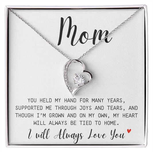 Mom You've Held My Hand For Many Years | Supported  Me | Forever Love Necklace