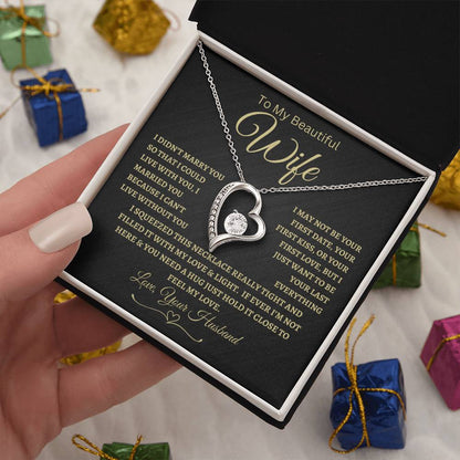 Feel My Love | To My Beautiful Wife | Forever Love Necklace