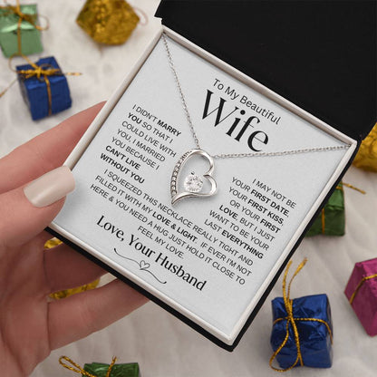Can't Live Without You | Forever Love Necklace | Wife Gift