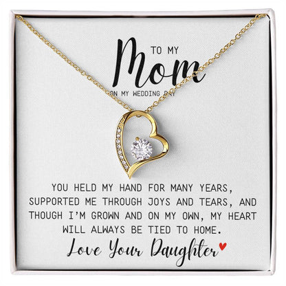 You Held My Hand For Many Years | Supported  Me | Forever Love Necklace | To Mom From Daughter