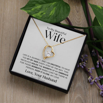 I Am Grateful | Life Is A Journey | Forever Love My Wife Necklace