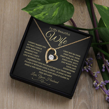 Feel My Love | To My Beautiful Wife | Forever Love Necklace