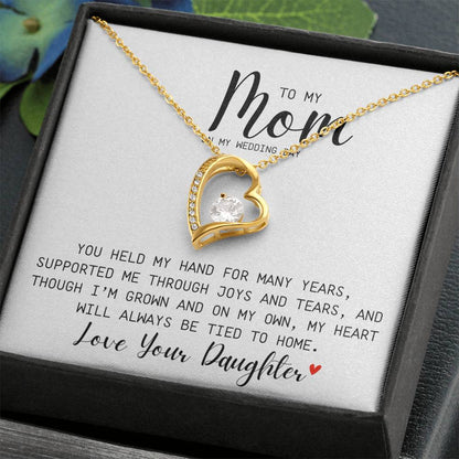 You Held My Hand For Many Years | Supported  Me | Forever Love Necklace | To Mom From Daughter