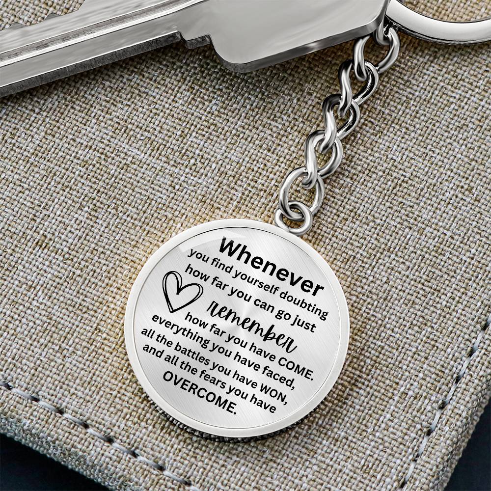 1 PC LUXURY KEYCHAIN FOR WOMEN MEN AWARENESS GIFT FRIEND INSPIRATIONAL STAY STRONG GIFT