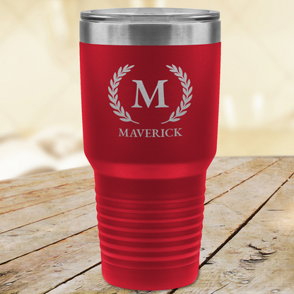 Personalized Laser-Engraved Whiskey Glass & Insulated Tumbler