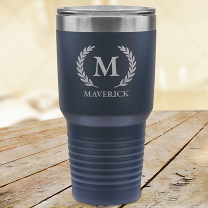 Personalized Laser-Engraved Whiskey Glass & Insulated Tumbler
