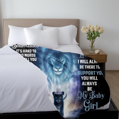 DAD'S EMBRACE: LOVE BLANKET FOR DAUGHTER