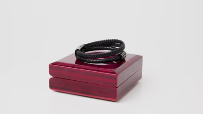 TO MY SON | LOVE YOU FOREVER | VEGAN LEATHER BRAID BRACELET