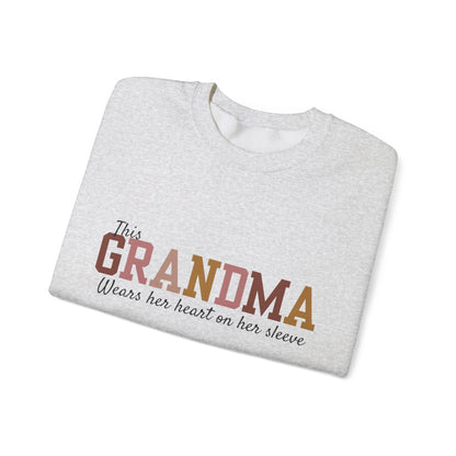 Heart on Her Sleeve Custom Sweatshirt for Grandma