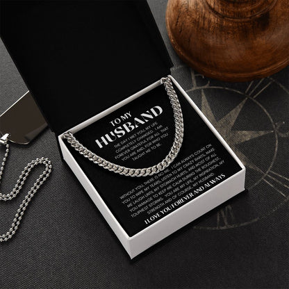 CUBAN LINK | TO MY HUSBAND | SILVER OR GOLD | SHIPS FAST FROM THE USA