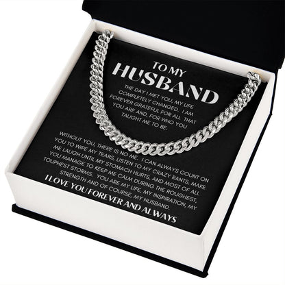 CUBAN LINK | TO MY HUSBAND | SILVER OR GOLD | SHIPS FAST FROM THE USA