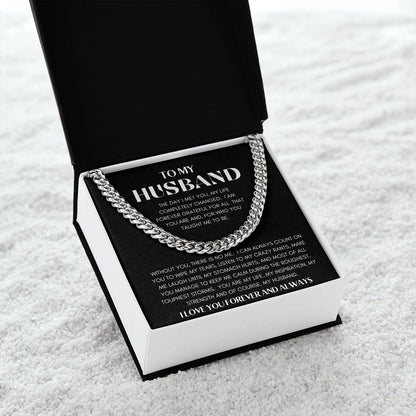CUBAN LINK | TO MY HUSBAND | SILVER OR GOLD | SHIPS FAST FROM THE USA