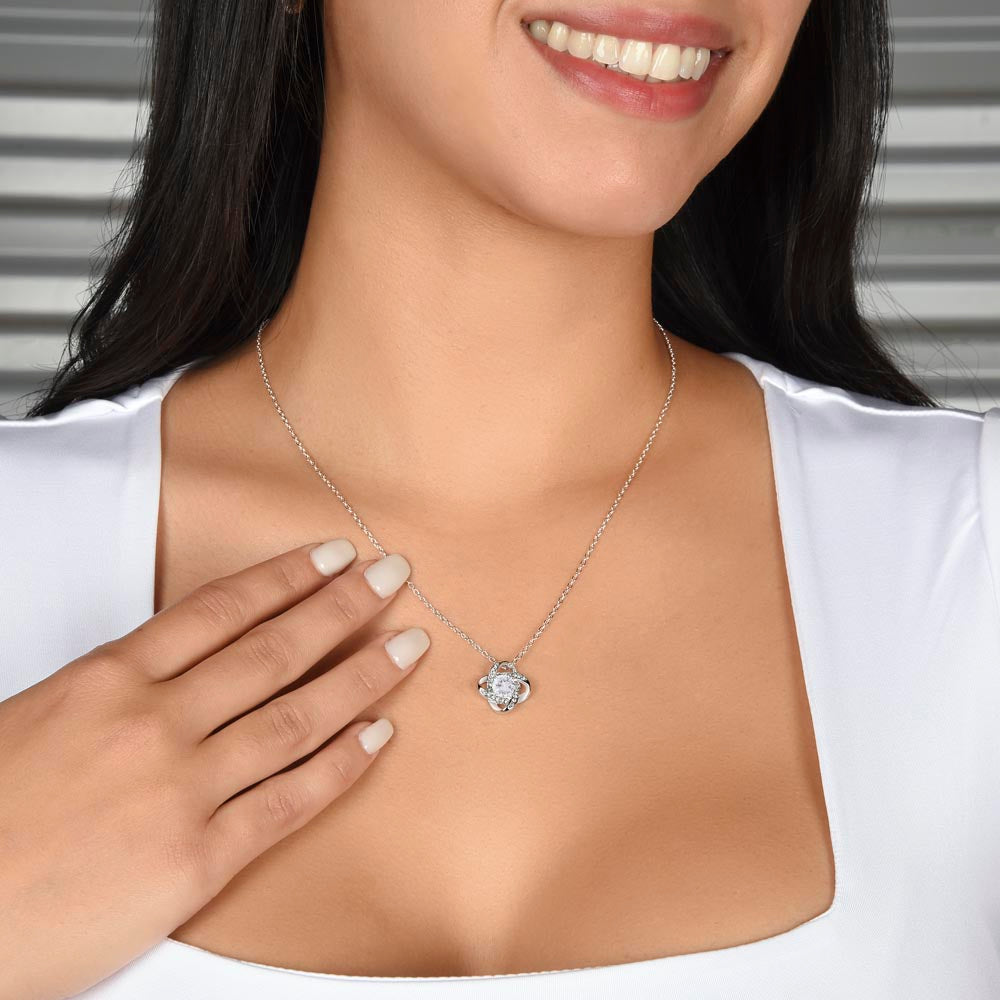 LOVE KNOT NECKLACE| TO MY SOULMATE | SILVER OR GOLD | SHIPS FAST FROM THE USA