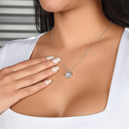 LOVE KNOT NECKLACE| TO MY SOULMATE | SILVER OR GOLD | SHIPS FAST FROM THE USA
