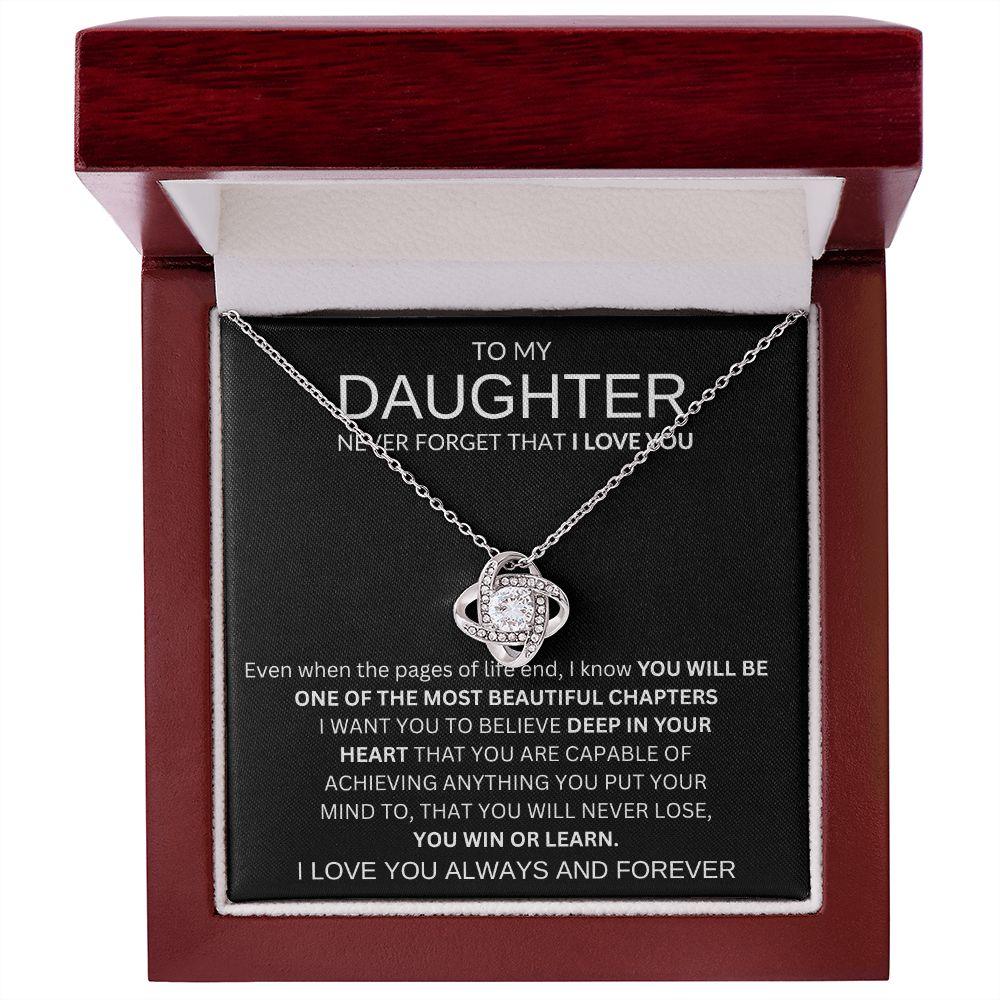 LOVE KNOT NECKLACE | TO MY DAUGHTER - giftgivergives
